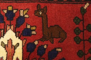 Vintage Red Floral 2'5X9'7 Lilian Persian Runner Rug