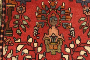 Vintage Red Floral 2'5X9'7 Lilian Persian Runner Rug