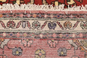 Vintage Red Floral 2'5X9'7 Lilian Persian Runner Rug