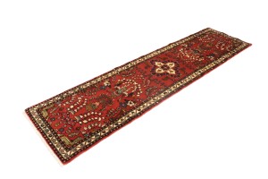 Vintage Red Floral 2'5X9'7 Lilian Persian Runner Rug