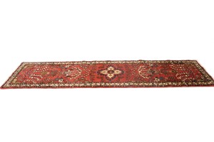 Vintage Red Floral 2'5X9'7 Lilian Persian Runner Rug
