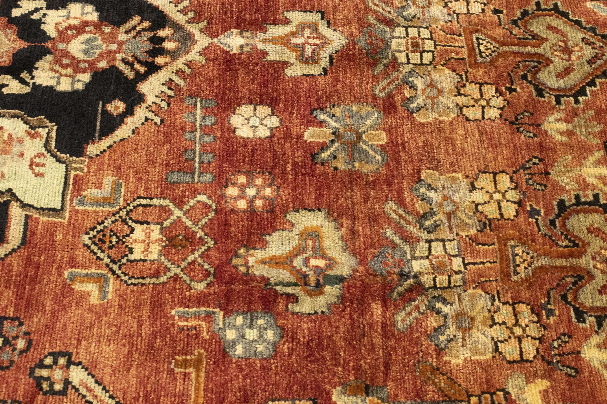 Semi Antique Tribal Rusty Red 6'3X10'5 Hamedan Persian Rug
