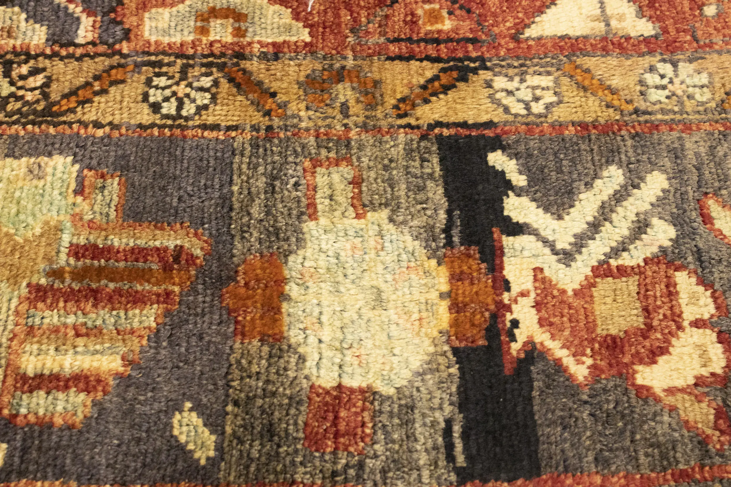 Semi Antique Tribal Rusty Red 6'3X10'5 Hamedan Persian Rug