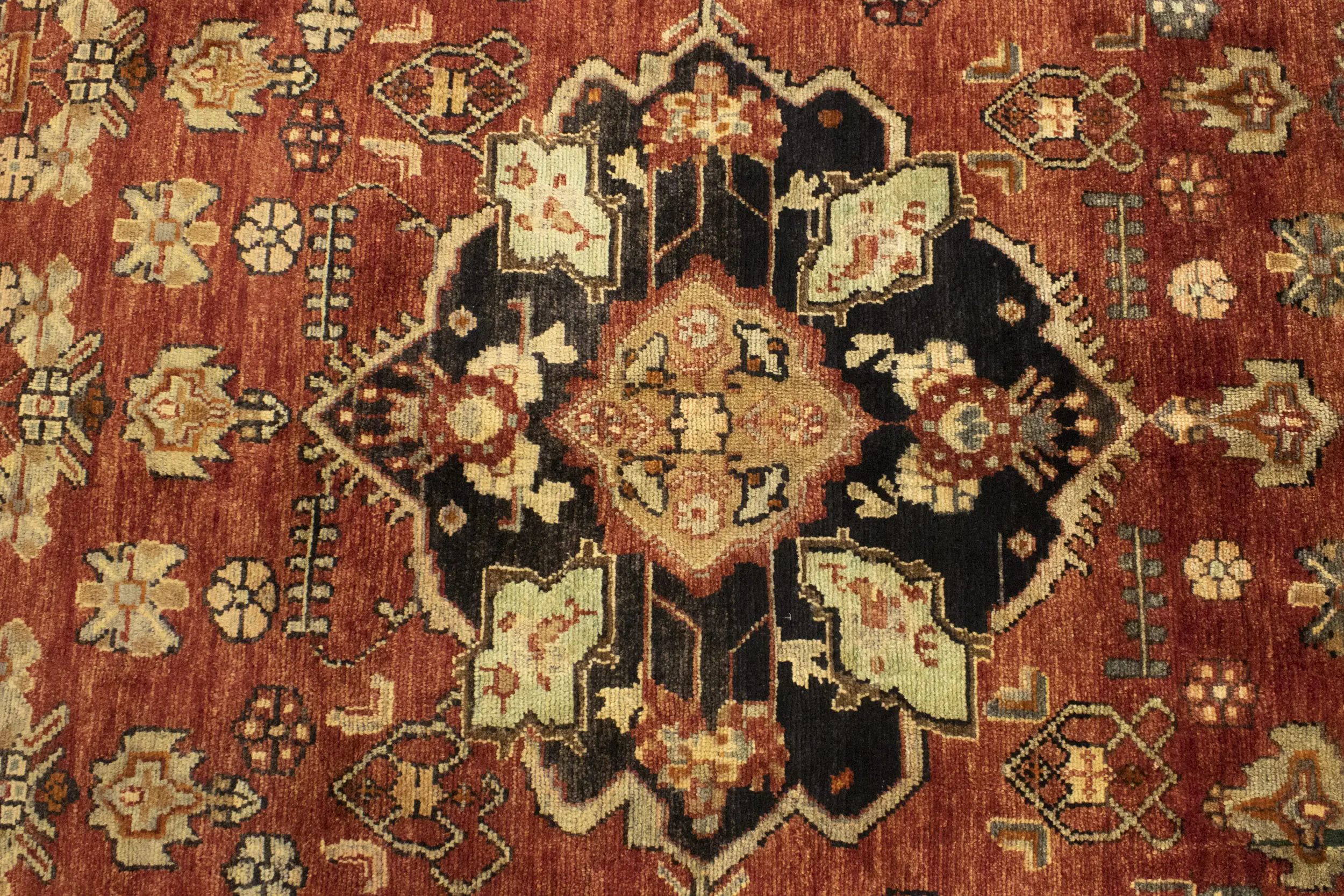 Semi Antique Tribal Rusty Red 6'3X10'5 Hamedan Persian Rug