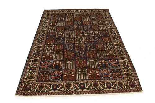 Brown Pictorial 7X10 traditional Oriental Persian Rug