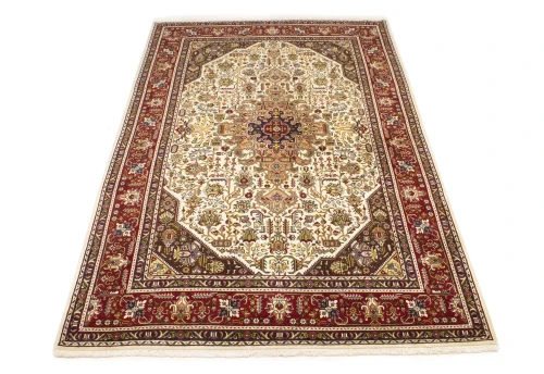 Cream 7X10 Floral Classic Vintage Oriental Persian Rug