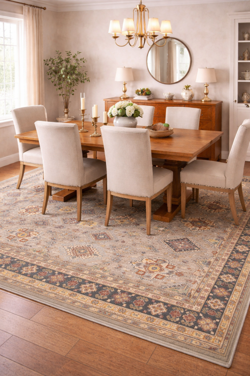 Gray GeometricTribal  8X11 Kazak Pakistan Rug