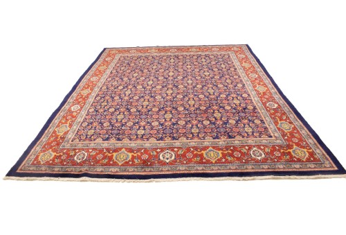 Vintage Plum Floral 10X13 Mahal Persian Rug