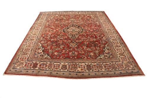 Semi Antique Red Traditional 10X13 Mahal Persian Rug