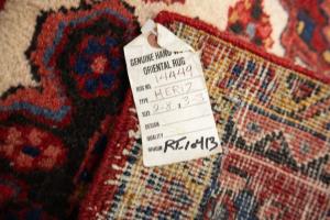 2'8 x 3'3 Hand Knotted Heriz Floral Persian Wool Rug