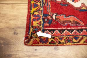 2'8 x 3'3 Hand Knotted Heriz Floral Persian Wool Rug