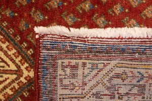 Vintage Tribal Red 3'6X5 Botemir Persian Rug