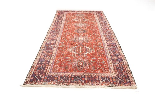 Vintage Red Tribal 5'4X12'7 Karajeh Persian Runner Rug