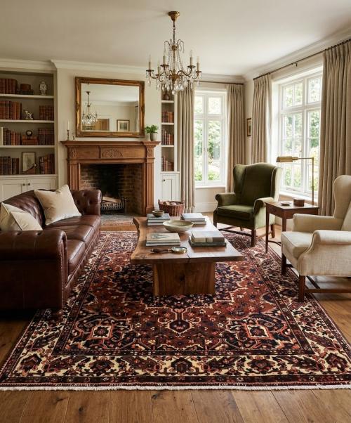 10'1 x 12'1 Hand Knotted Bakhtiari Floral Persian Wool Rug