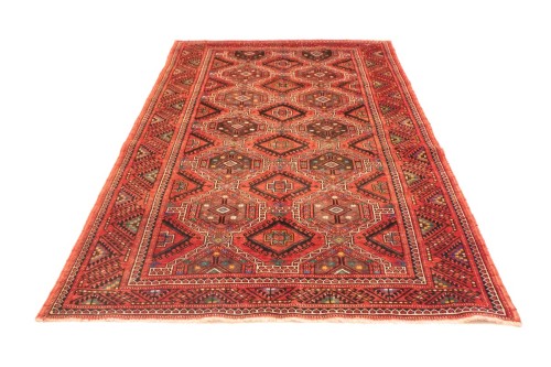 Vintage Red Tribal 5X10 Shiraz Lori Persian Rug