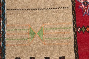Beige Tribal 3'6X6 Sumak Herati Persian Rug