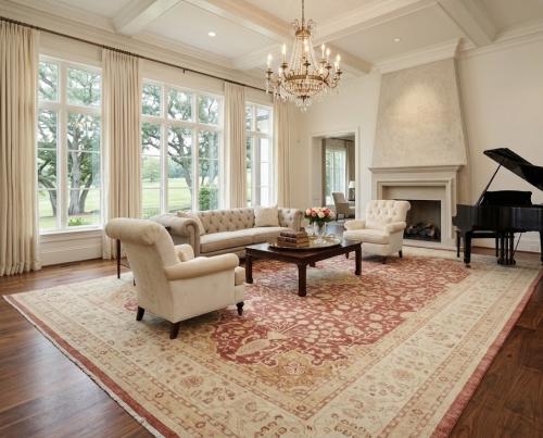 Red Floral 13X17 Oushak Peshawar Oriental Rug