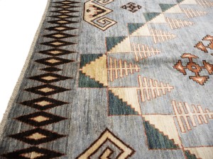 Gray Geometric Tribal 10X14 Afghan Oriental Rug