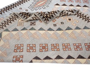 Gray Geometric Tribal 10X14 Afghan Oriental Rug