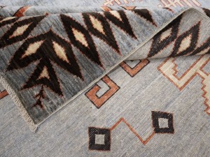 Gray Geometric Tribal 10X14 Afghan Oriental Rug