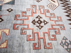 Gray Geometric Tribal 10X14 Afghan Oriental Rug