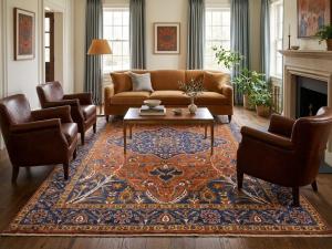 Rusty Red Floral Tribal 7X10 Afghan Herati Oriental Rug