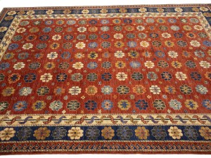Rusty Red Floral Tribal 6'9X9'8 Afghan Herati Oriental Rug