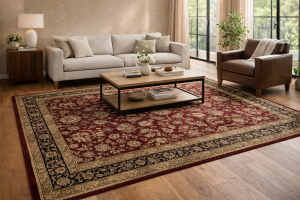 Red Floral Classic 9X12 Agra Jaipur Oriental Rug