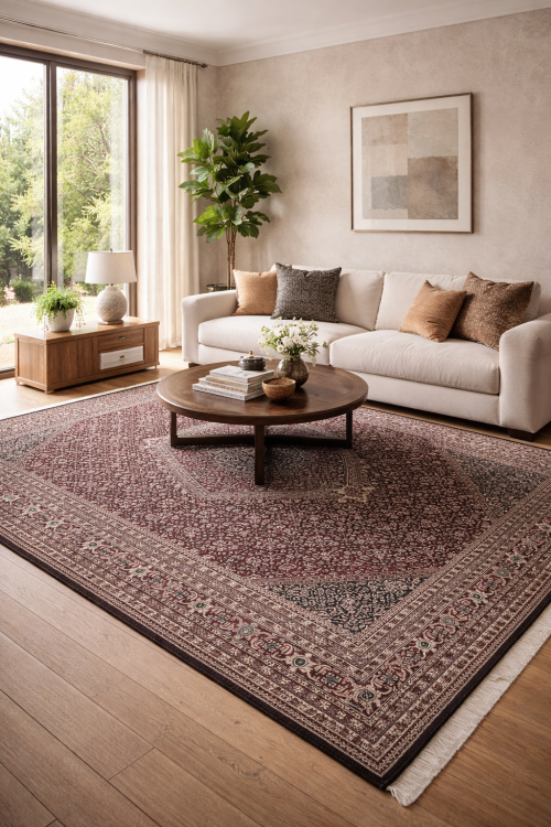 Black Floral Tribal 9X12 Indo-Bidjar Oriental Rug