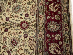 Semi Antique Floral Traditional 9X11'6 Vintage Oriental Rug