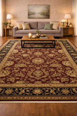 Red Floral Classic 6X9 Agra Jaipur Oriental Rug