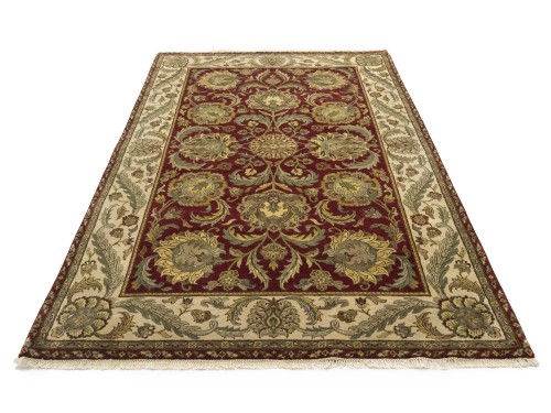 Red Floral Classic 6X9 Agra Jaipur Oriental Rug