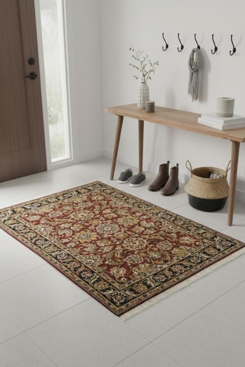 Red Floral Classic 4X6 Agra Jaipur Oriental Rug