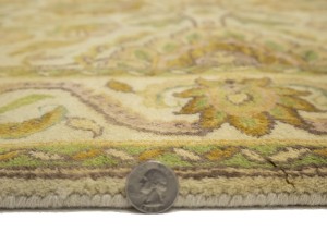Golden Beige Floral Classic 4X6 Agra Jaipur Oriental Rug
