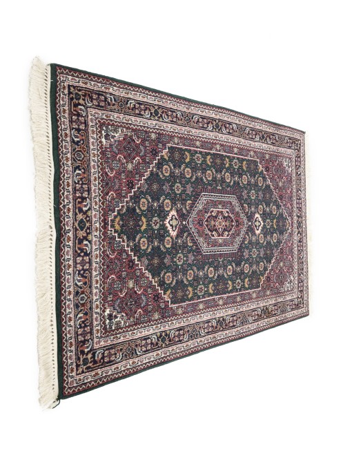 Green Floral Tribal 4X6 Indo-Bidjar Oriental Rug