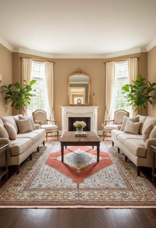 Floral Red 11X16 Indo Heriz Oriental Rug