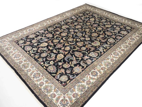 Black Floral 10X14 Royal Pakistan Oriental Rug