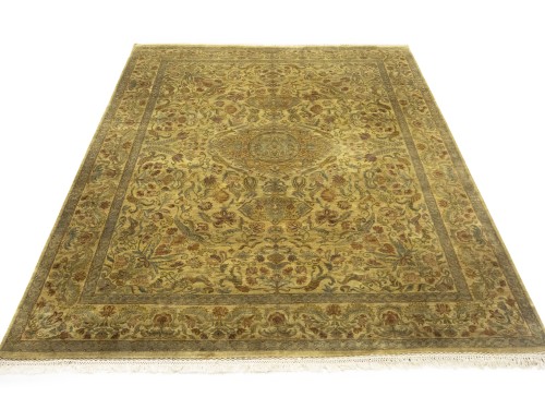 Muted Floral Classic 8X10 Agra Jaipur Oriental Rug