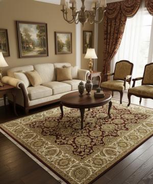 Red Floral Classic 8X10 Agra Jaipur Oriental Rug