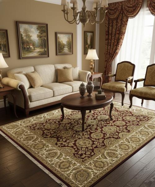 Red Floral Classic 8X10 Agra Jaipur Oriental Rug