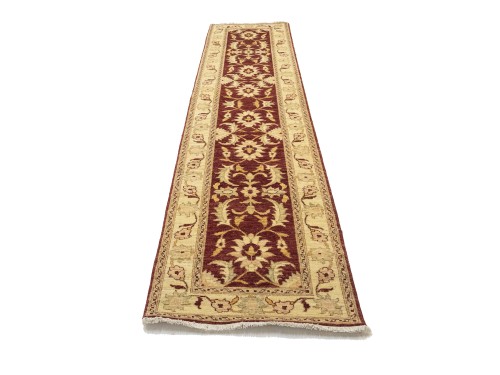 Red Floral 3X12 Peshawar Pakistan Oriental Runner Rug