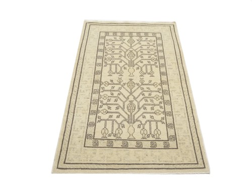 3'0 x 4'10 Hand Knotted Tabriz Floral Persian Wool Rug