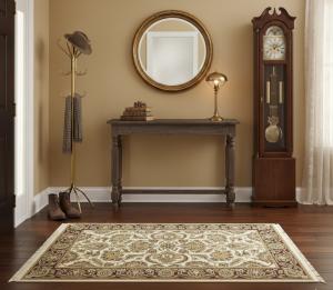 Cream Floral Classic 3X5 Agra Jaipur Oriental Rug