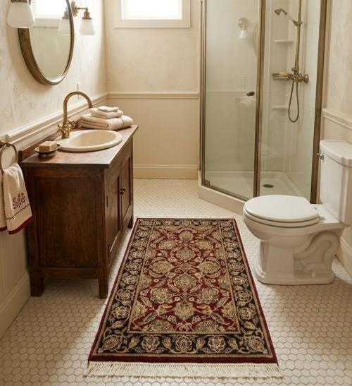 2'11 x 5'0 Hand Knotted Agra Jaipur Floral Oriental Wool Rug