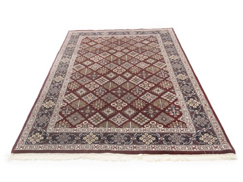 Red Floral 6X9 Indo-Kashan Oriental Rug