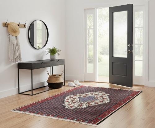 Multicolored Floral Tribal 4X5 Kilim Afghan Oriental Rug