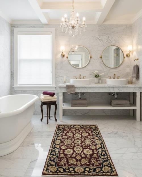 Maroon Floral Classic 3X5 Agra Jaipur Oriental Rug