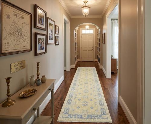 Beige Floral Khotan 3X12 Oushak Oriental Runner Rug