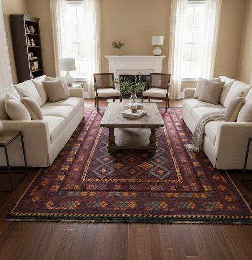 Multicolored Geometric Reversible 10X16 Kilim Oriental Rug