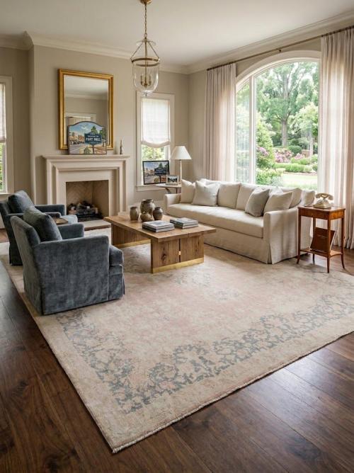 Antique Muted Distressed Traditional 10X13 Kerman Persian Rug